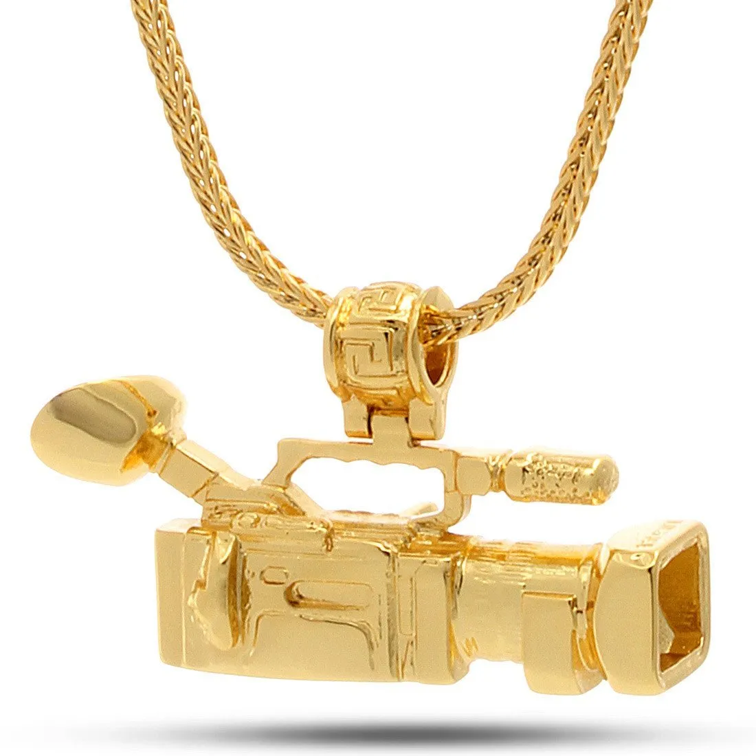 14K Gold Mounted Shoulder Camcorder Necklace