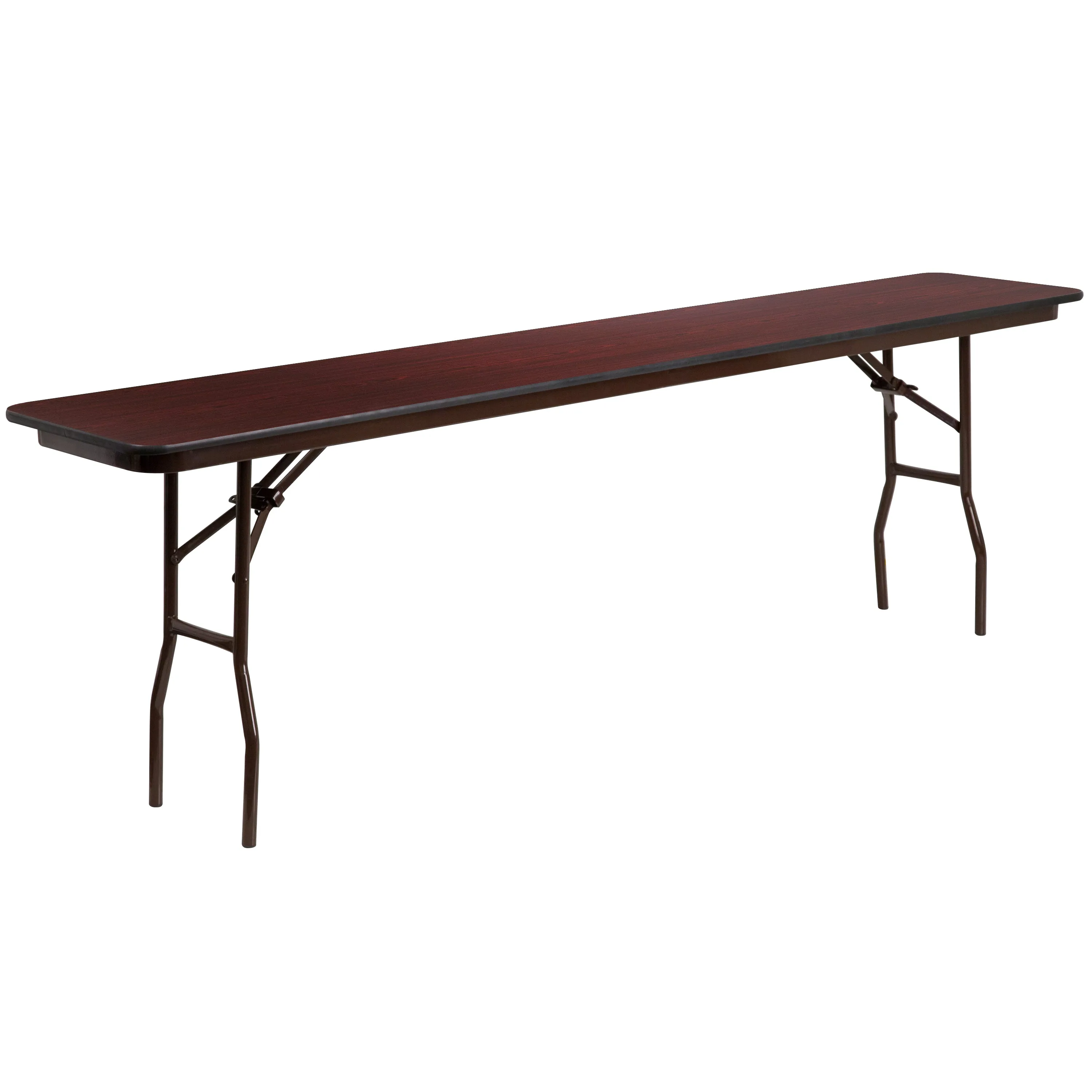 18x96 Mahogany Training Table YT-1896-MEL-WAL-GG