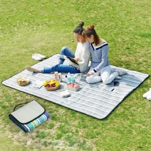 600D Waterproof Oxford Foldable Cloth Outdoor Beach Camping Mat Picnic Blanket, Size: 150*100cm, Random Color Delivery