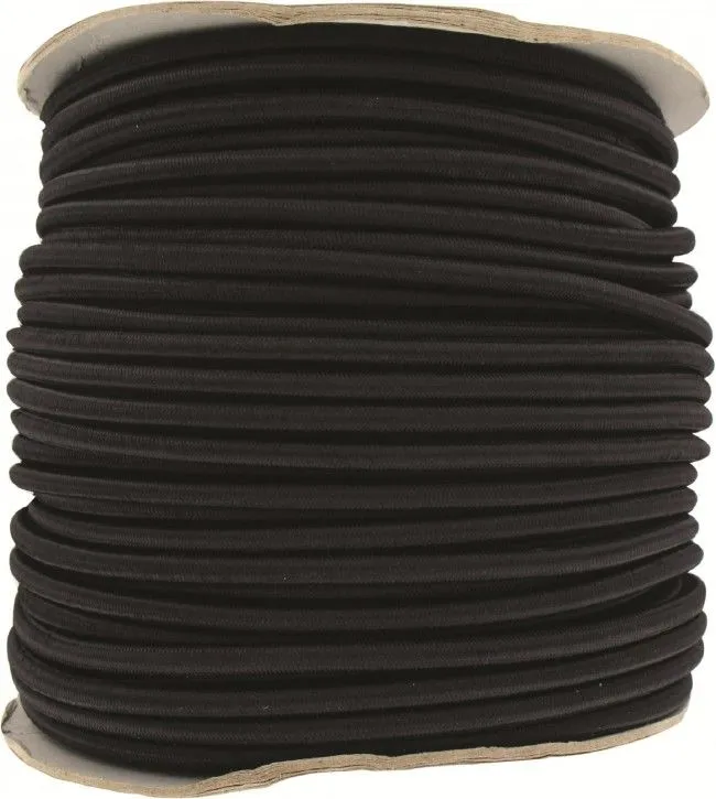 8mm Black Shock  Bungee Cord Per Metre