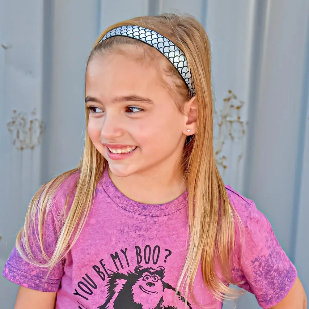 Adjustable No Slip Mermaid Headbands - 6 Pack