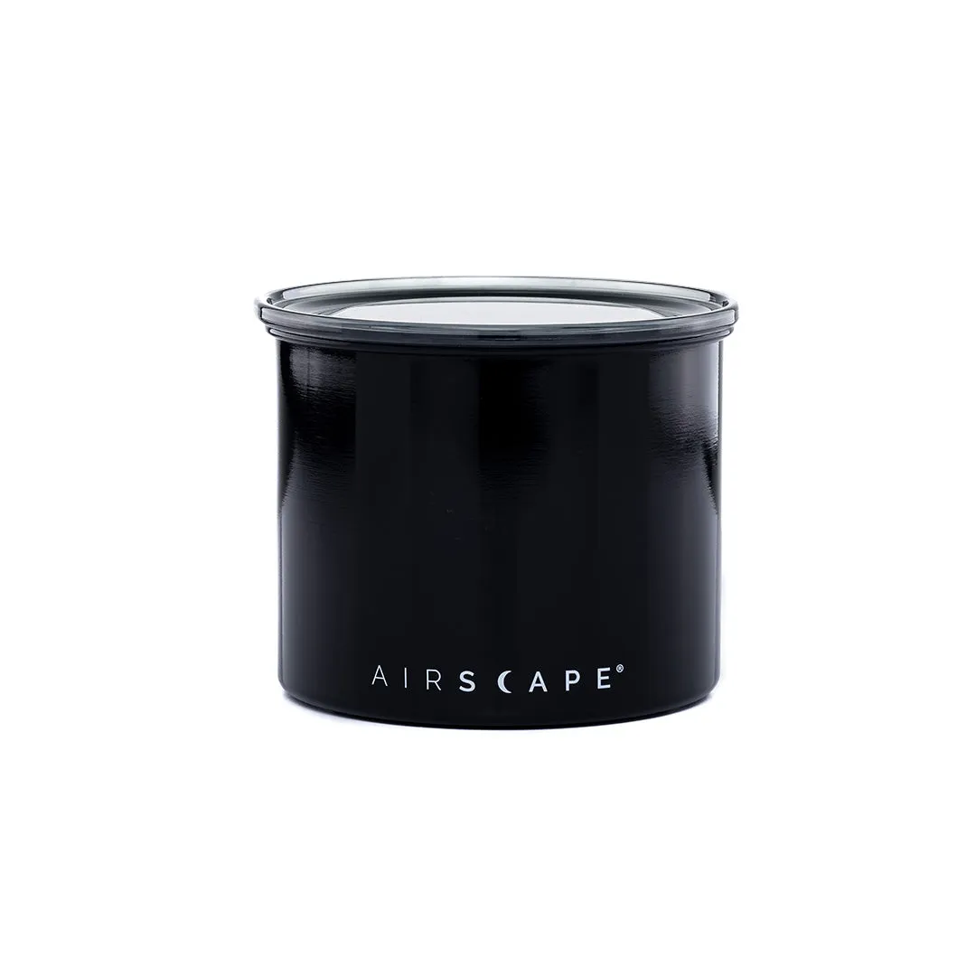 Airscape Coffee Canister - 4" Stainless Steel Obsidian