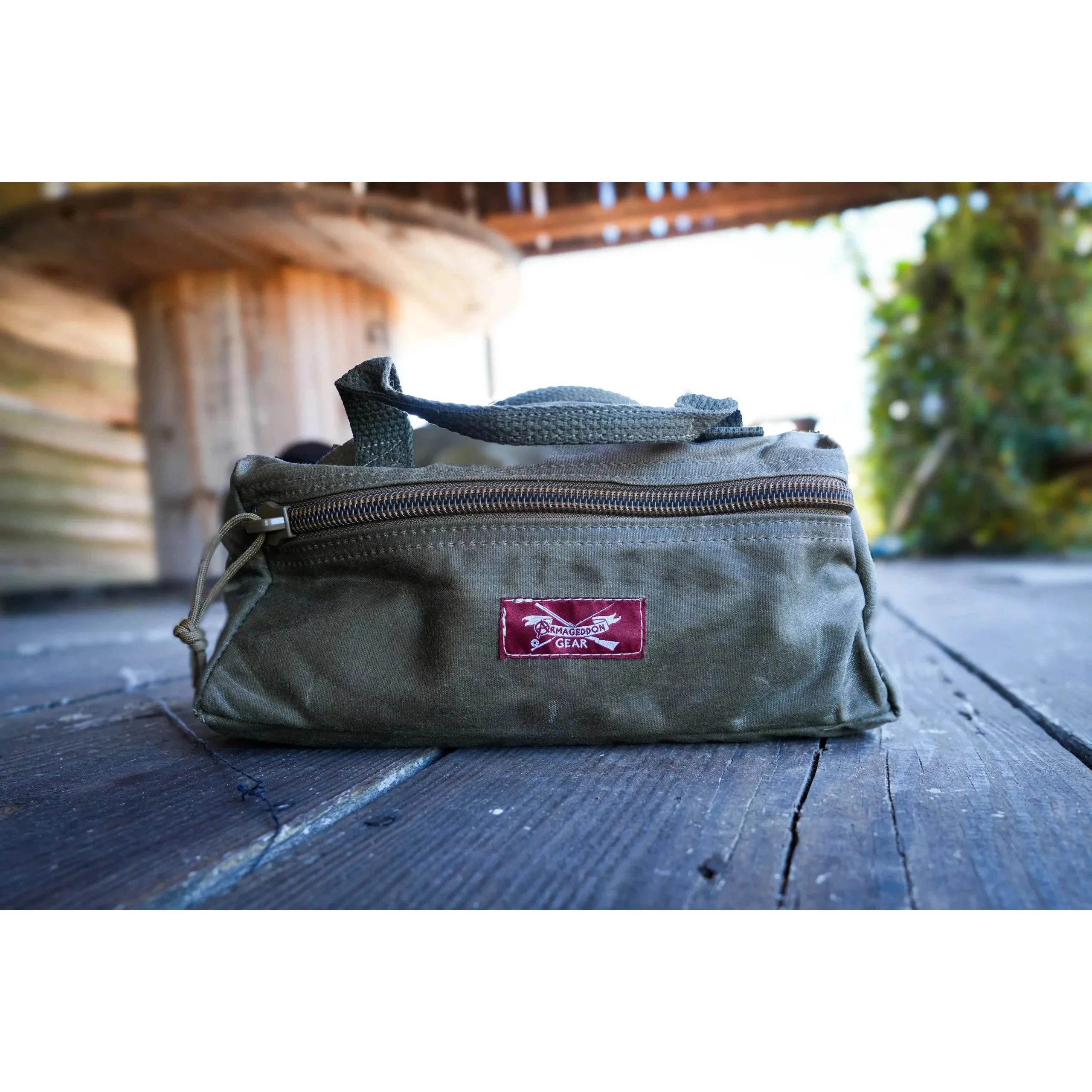 Armageddon Gear Waxed Canvas Dopp Kit-Top Zip Utility Pouch