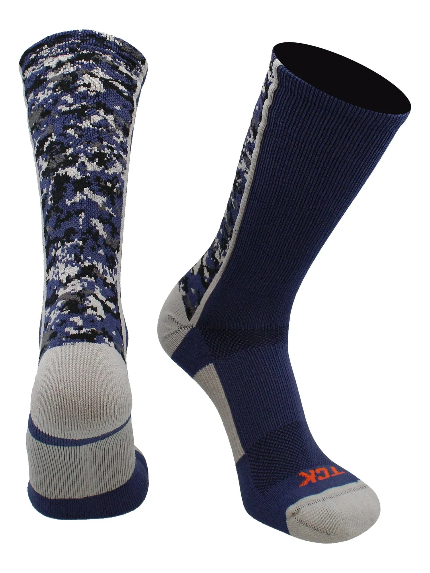 Athletic Sports Socks Digital Camo Crew