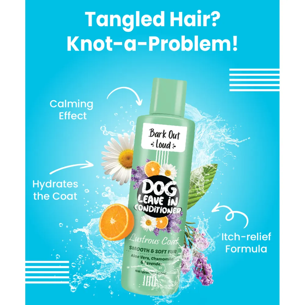 Bark Out Loud Lustrous Coat Leave in Conditioner for Dogs