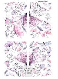 Belles and Whistles Transfers - Translucent Garden