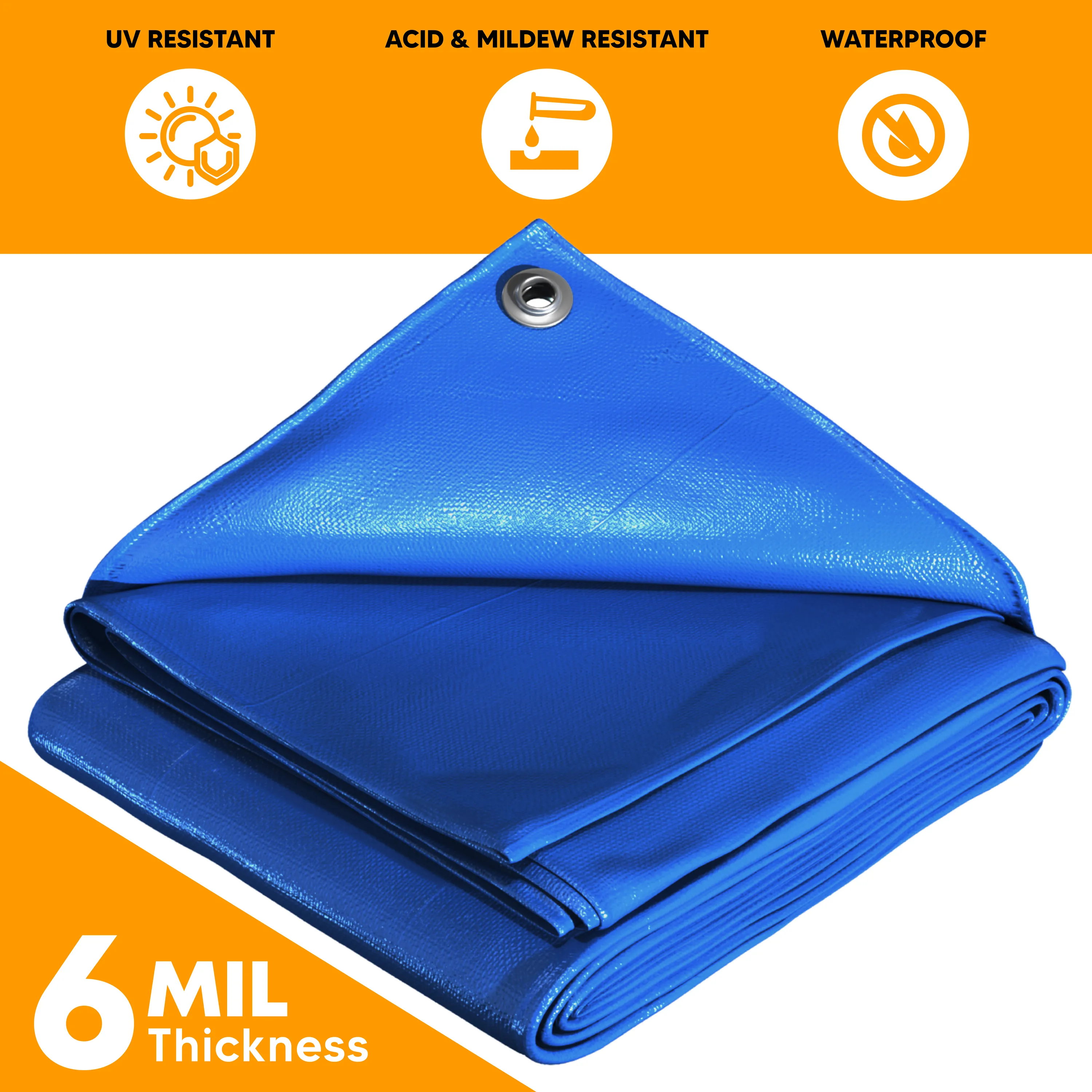 Blue Poly Tarp 12' x 30'