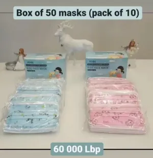 Box Of 50 Kids Masks