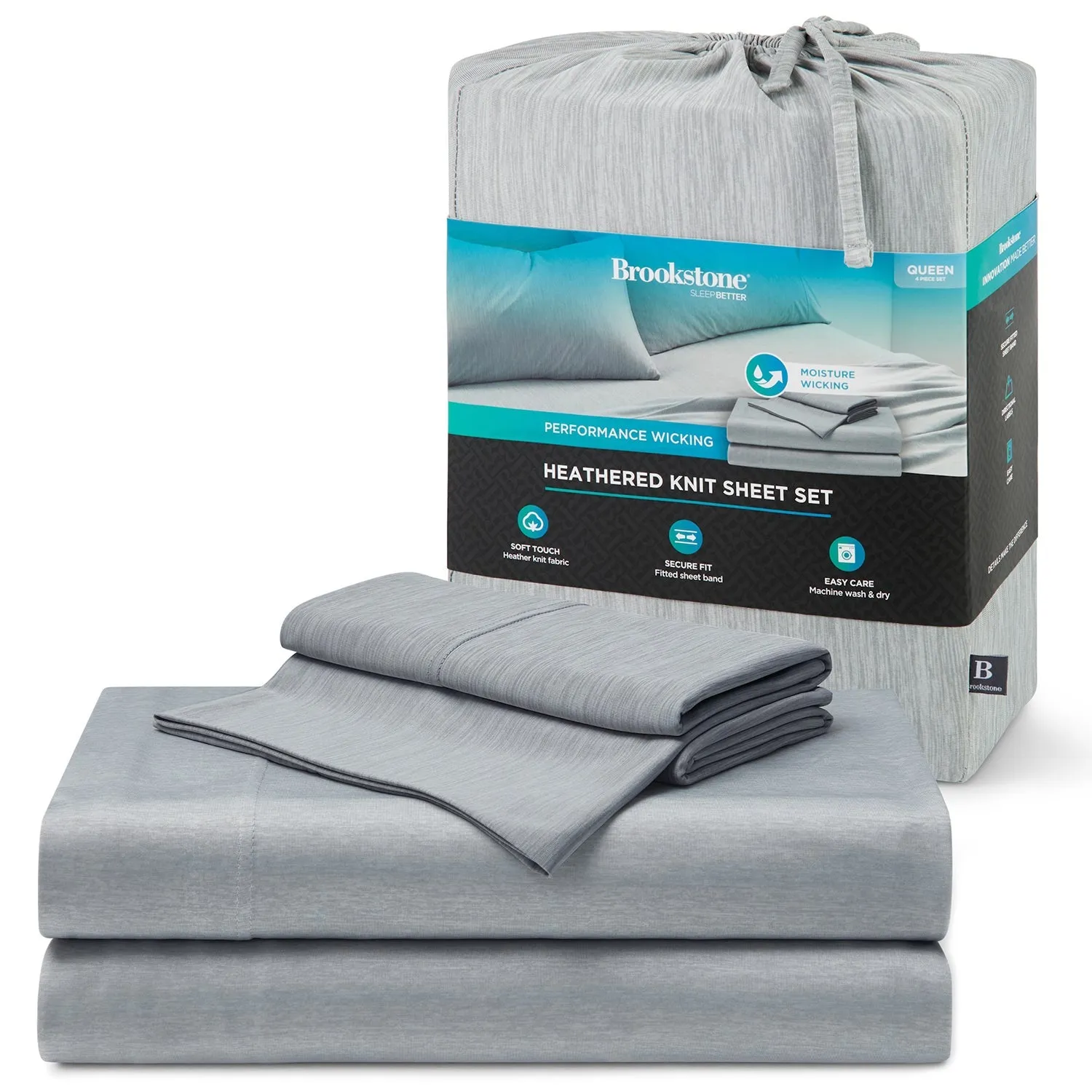 Brookstone Wicking Technology Knit Sheet Set