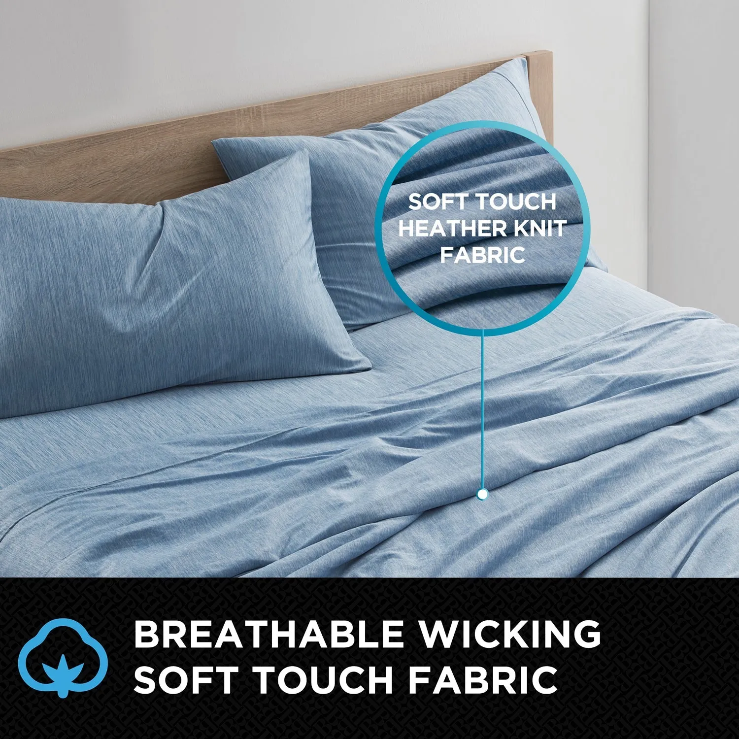 Brookstone Wicking Technology Knit Sheet Set