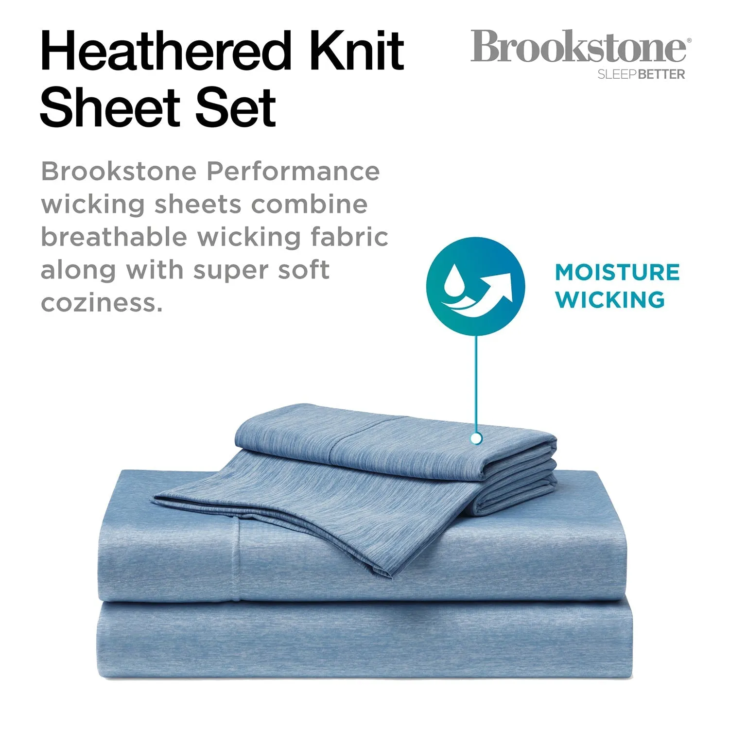 Brookstone Wicking Technology Knit Sheet Set