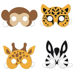 Bulk Jungle Animals Foam Masks (24 per Case)