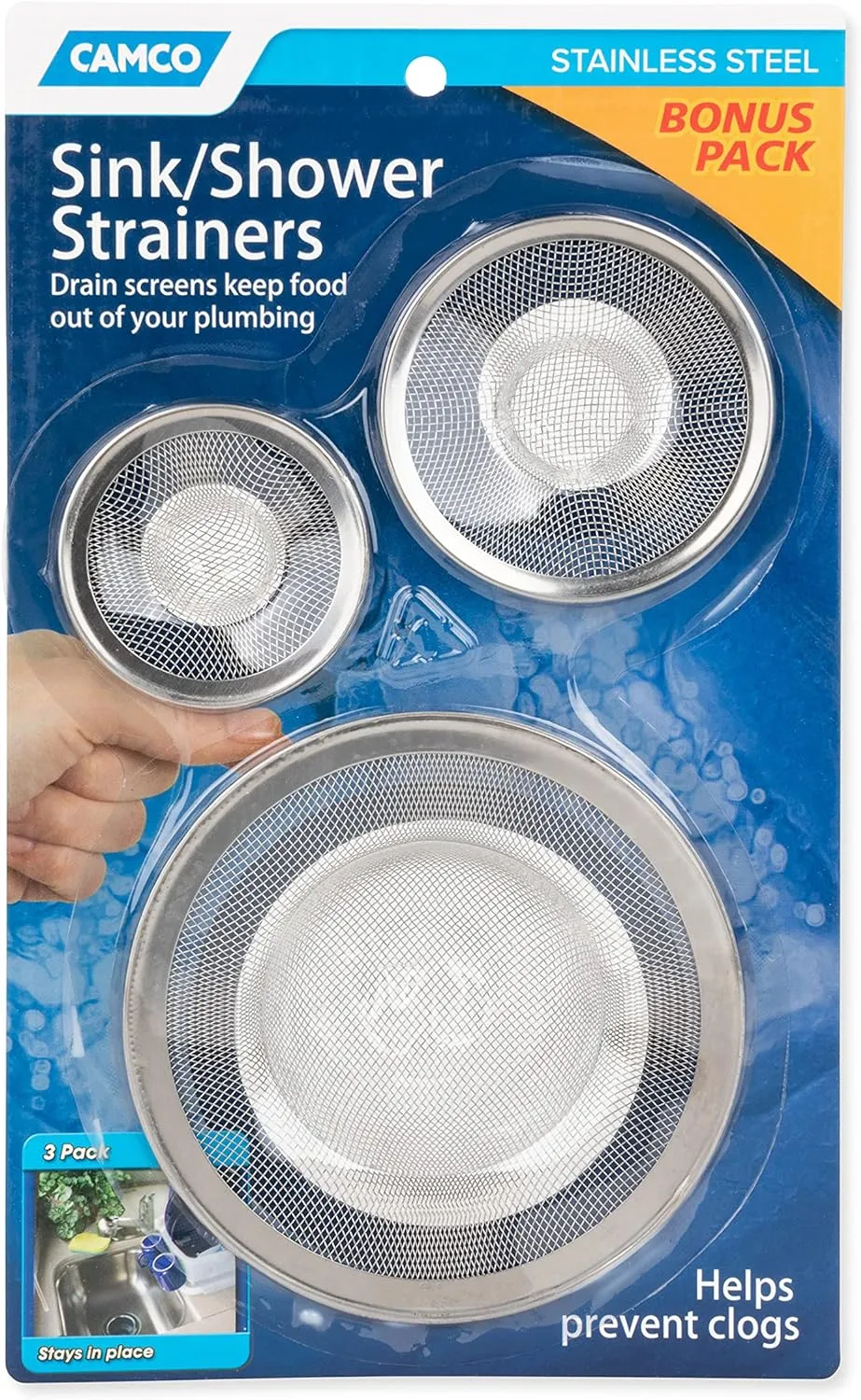 Camco Sink and Shower Drain Strainers - 42273