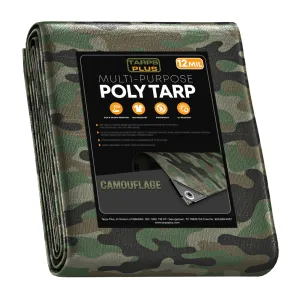 Camouflage Poly Tarp 12' x 16'