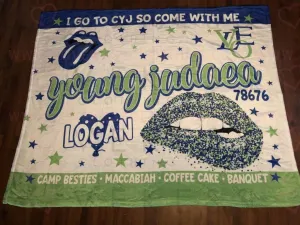 Camp Young Judaea Custom Fleece Blanket