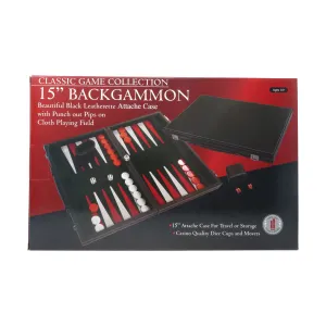 Classic Game Collection - 15-inch Backgammon Set