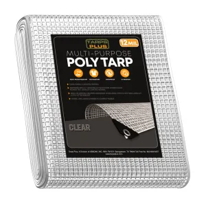 Clear Poly Tarp 10' x 20'