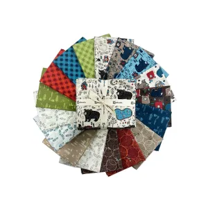 Clothworks Bear Camp Trail FQ049 Fat Quarter Bundle