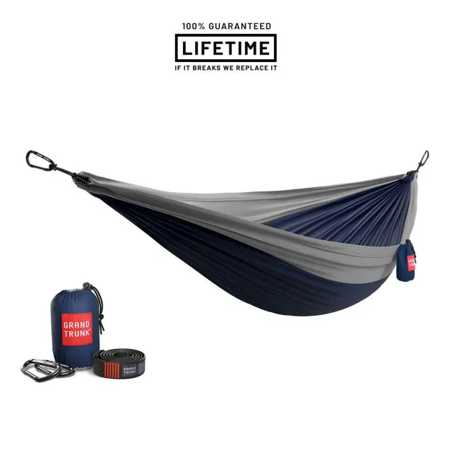 Double Deluxe Parachute Nylon Hammock W/straps