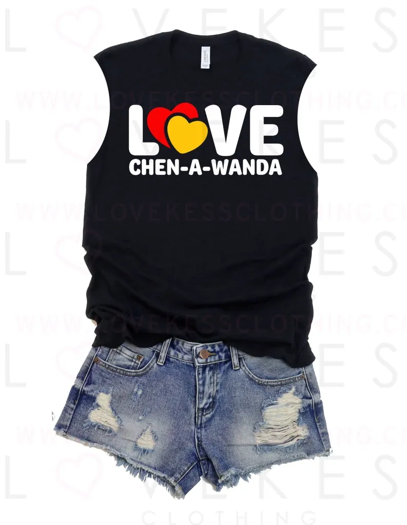 Double Love Camp Muscle Tee by LoveKess Clothing