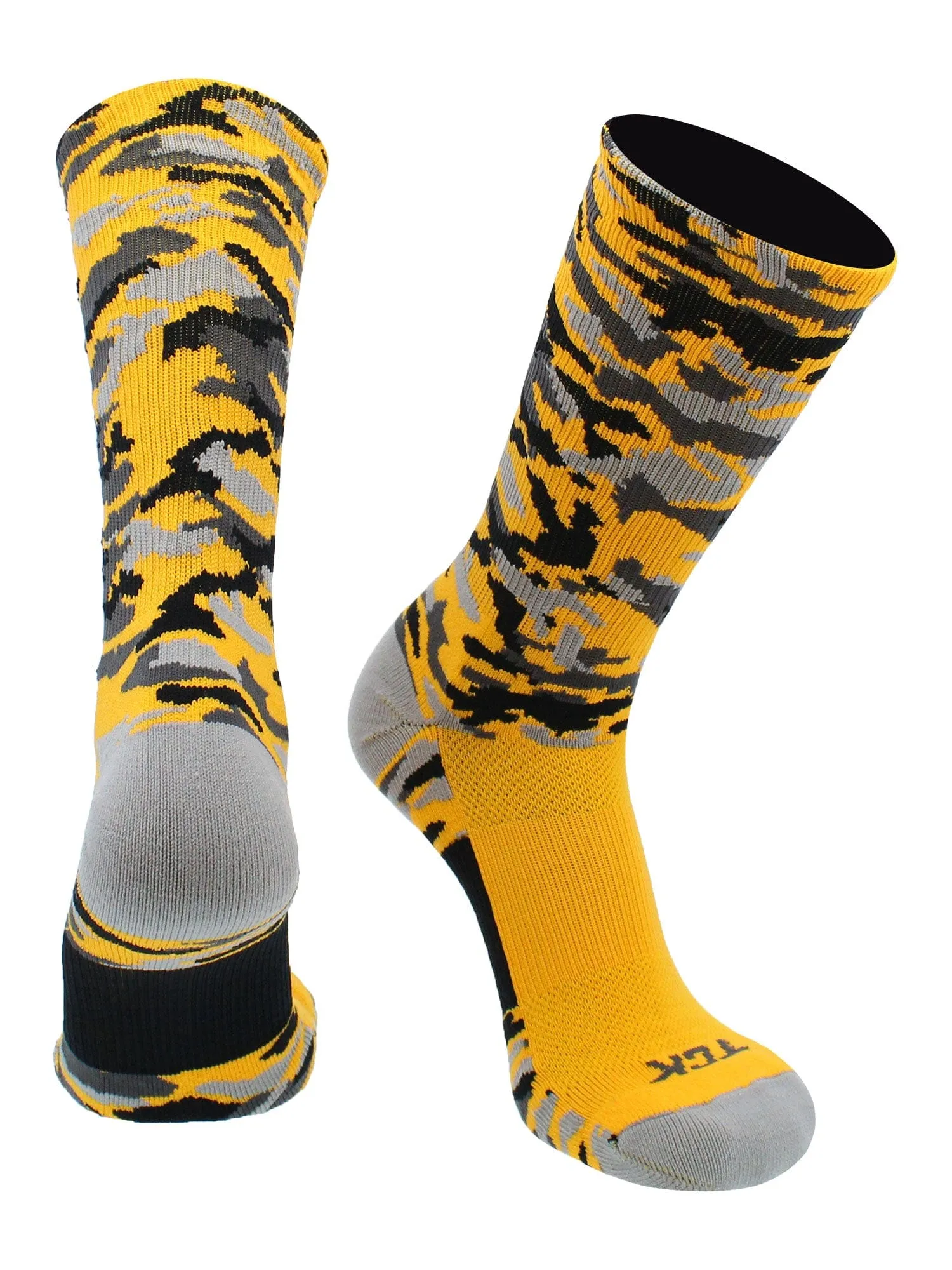 Elite Sports Socks Woodland Camo Crew