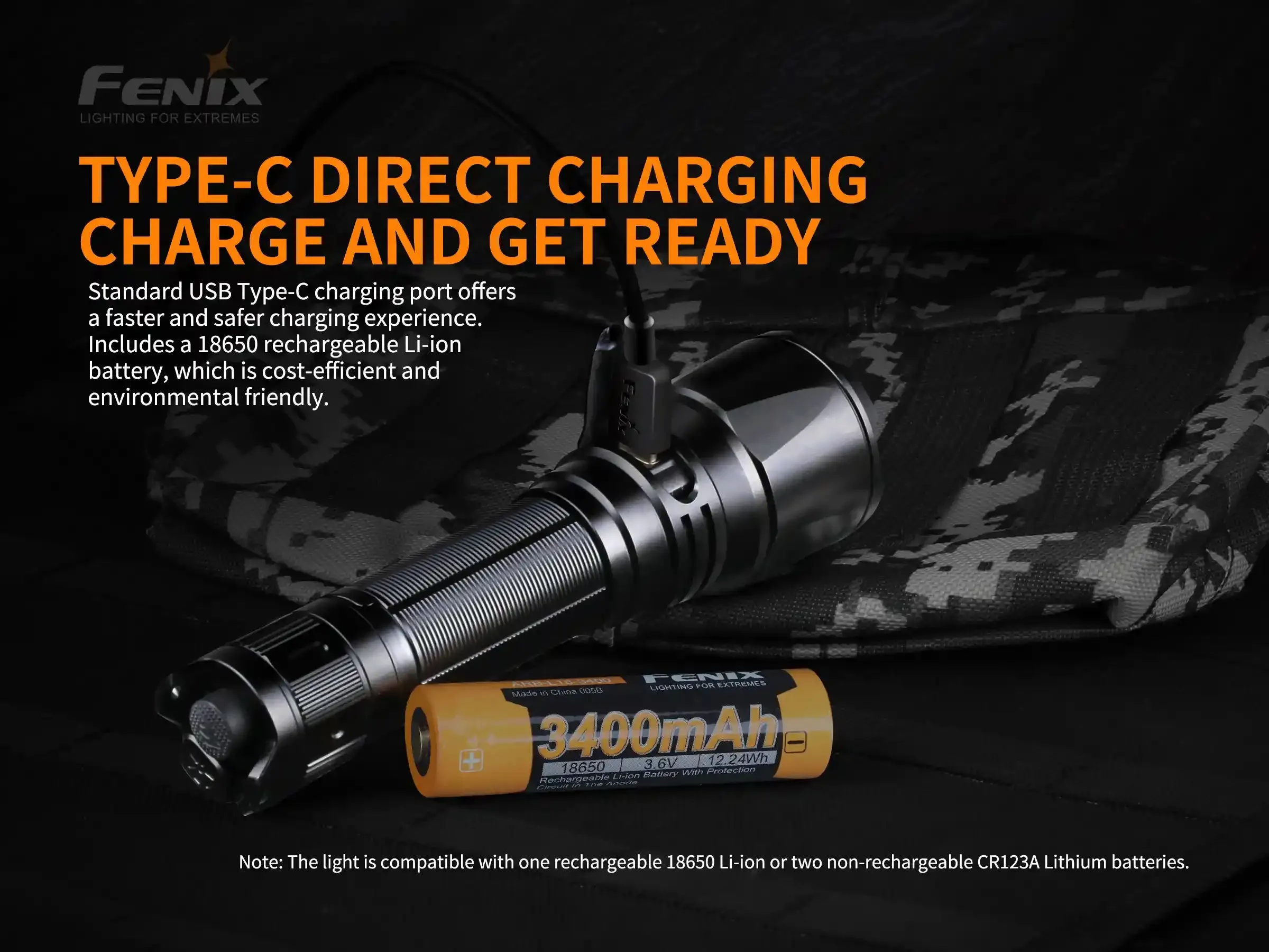 Fenix TK26R Tactical LED Flashlight - 1500 Lumens