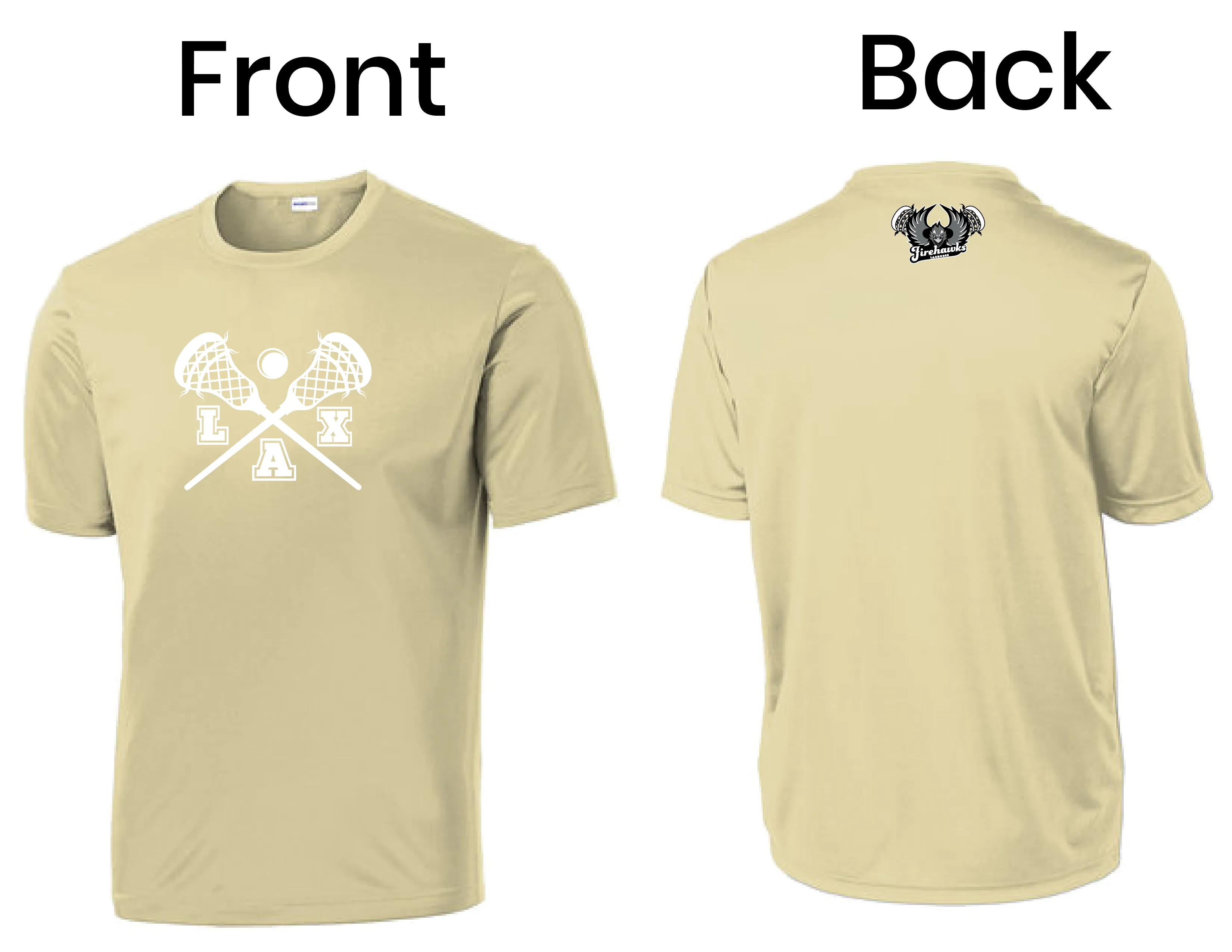 Firehawks Lacrosse - LAX Adult & Youth Wicking T-Shirt