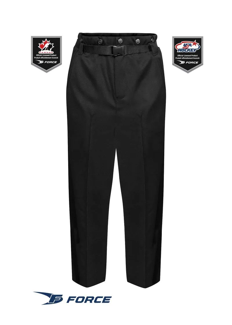 Force Senior Recreational Hockey Referee Pants