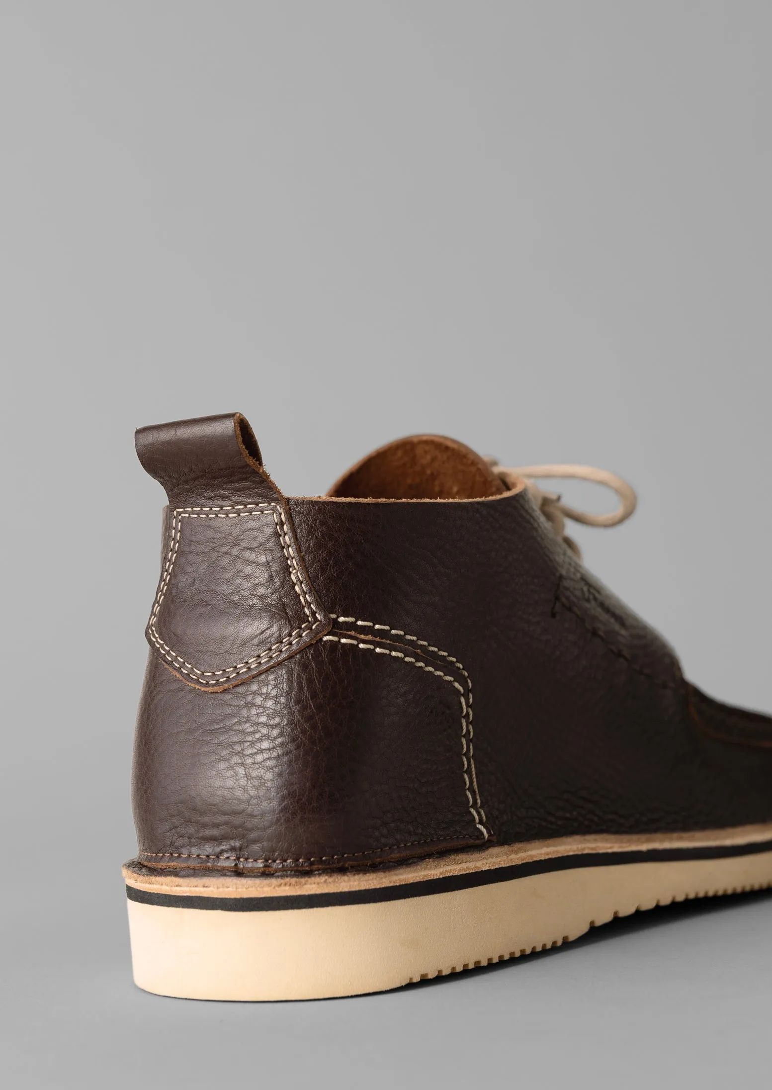 Fracap Leather Camp Shoes | Dark Brown