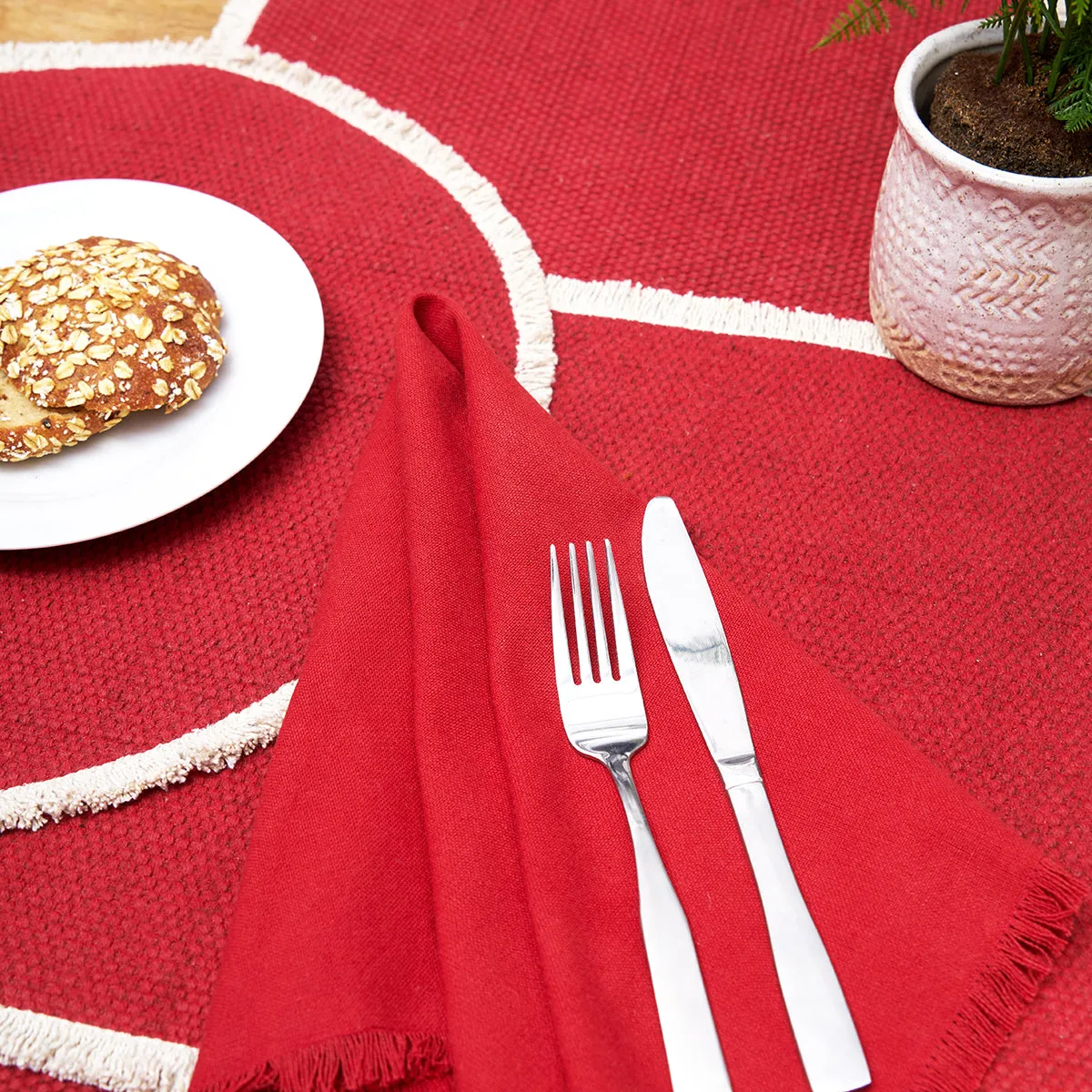 Fringed Table Linens