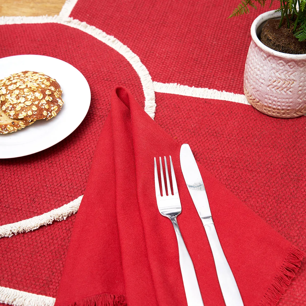 Fringed Table Linens