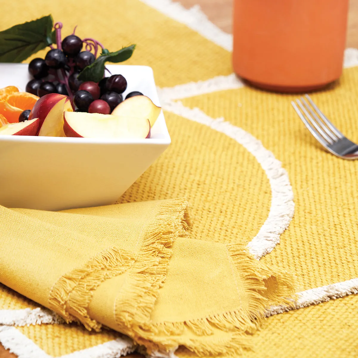 Fringed Table Linens