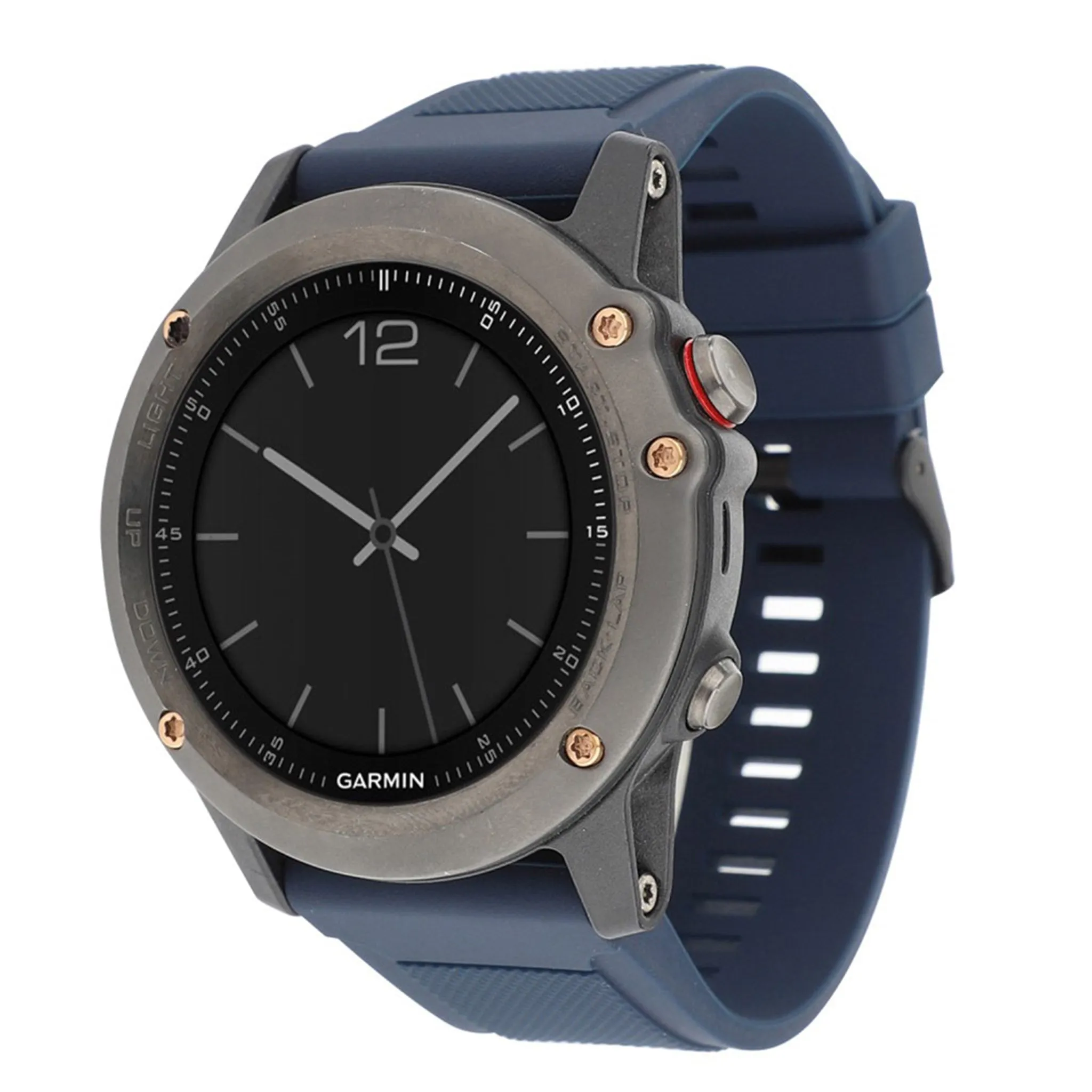 Garmin Fenix 5 22mm silicone watch band - Dark Blue