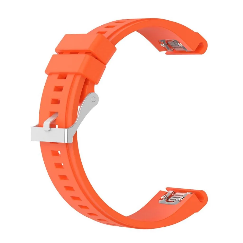 Garmin Fenix 5X 26mm silicone watch strap - Orange