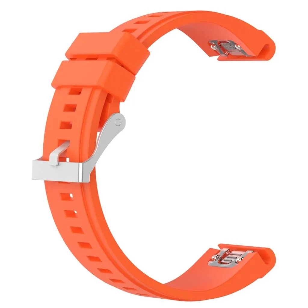 Garmin Fenix 5X 26mm silicone watch strap - Orange