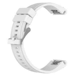 Garmin Fenix 5X 26mm silicone watch strap - White