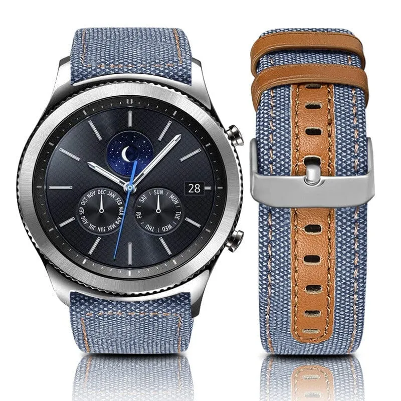 Garmin Fenix 7 Denim & Leather Watch Straps