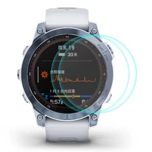 Garmin Fenix 7 ENKAY Hærdet Glas - Skærmbeskyttelse - 2 Pak - Gennemsigtigt