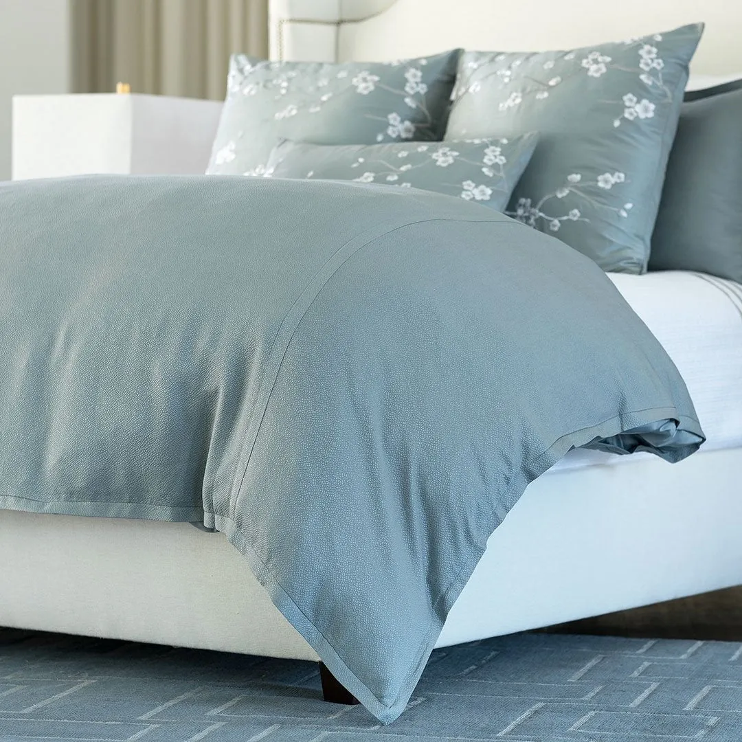 Gia Blue Cotton Silk Bedding by Lili Alessandra