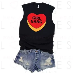 Girl Gang Candy Camp Muscle Tee by LoveKess Clothing