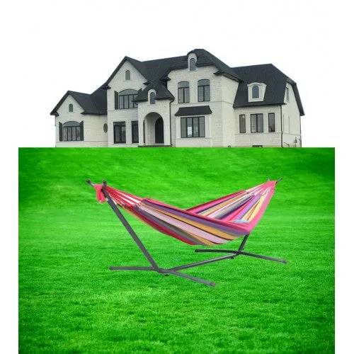 Heavy Duty Furniture High Quality Hammock With Steel Stand |Carrying Case | Tested To Hold Approx 400 Lbs