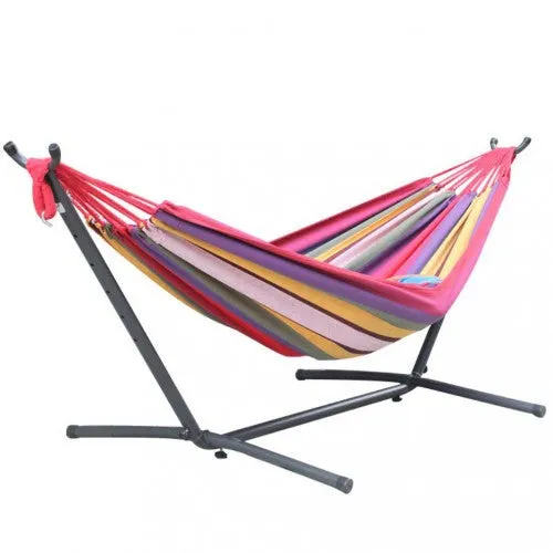 Heavy Duty Furniture High Quality Hammock With Steel Stand |Carrying Case | Tested To Hold Approx 400 Lbs