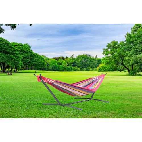 Heavy Duty Furniture High Quality Hammock With Steel Stand |Carrying Case | Tested To Hold Approx 400 Lbs