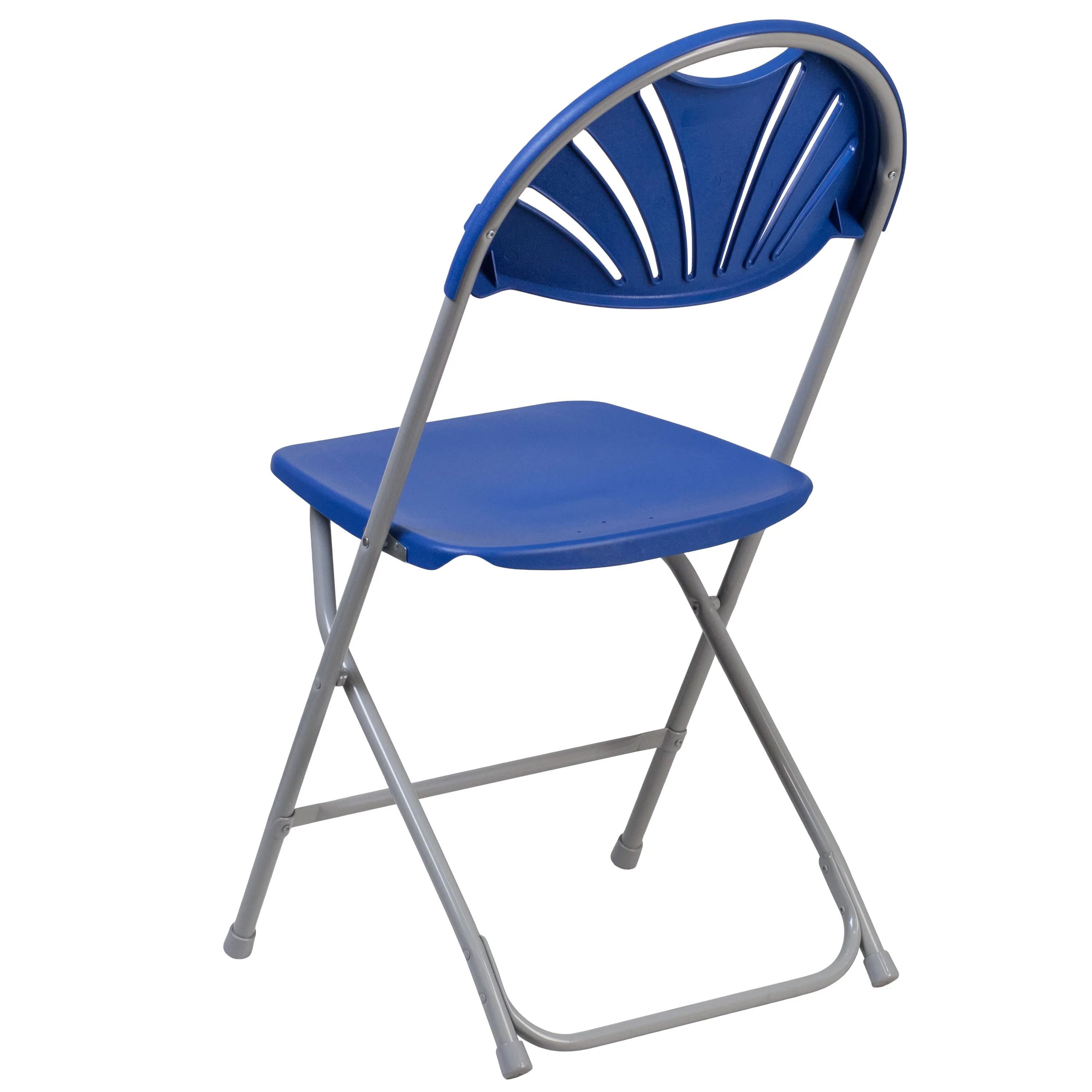 HERCULES Series 650 lb. Capacity Plastic Fan Back Folding Chair