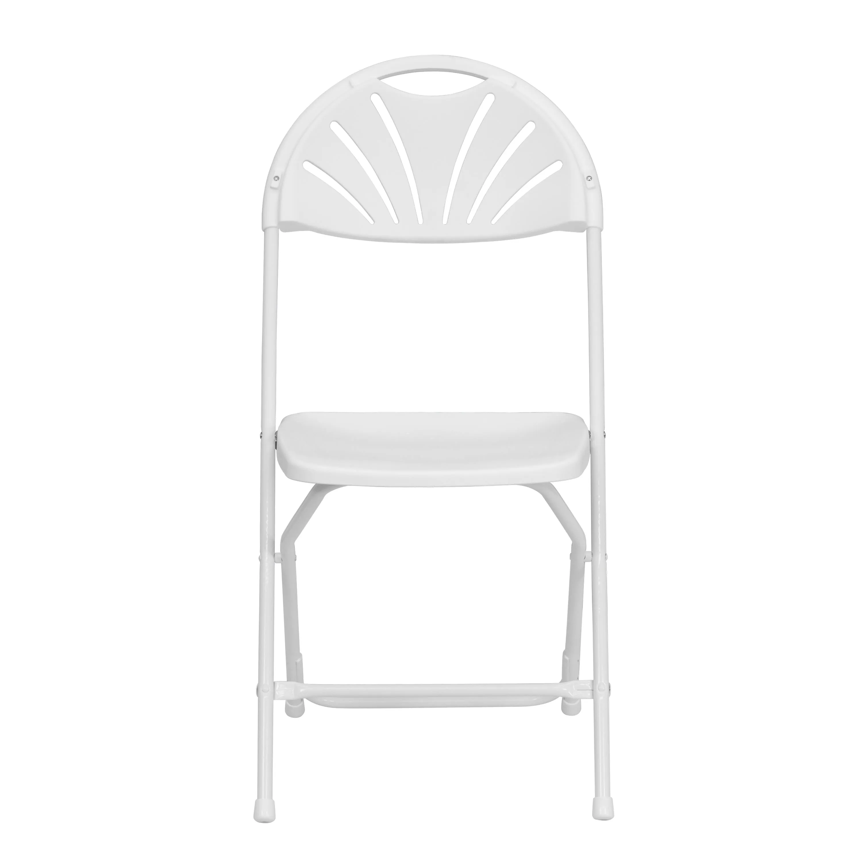 HERCULES Series 650 lb. Capacity Plastic Fan Back Folding Chair