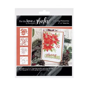 Hunkydory For the Love of Masks - Layering Poinsettias