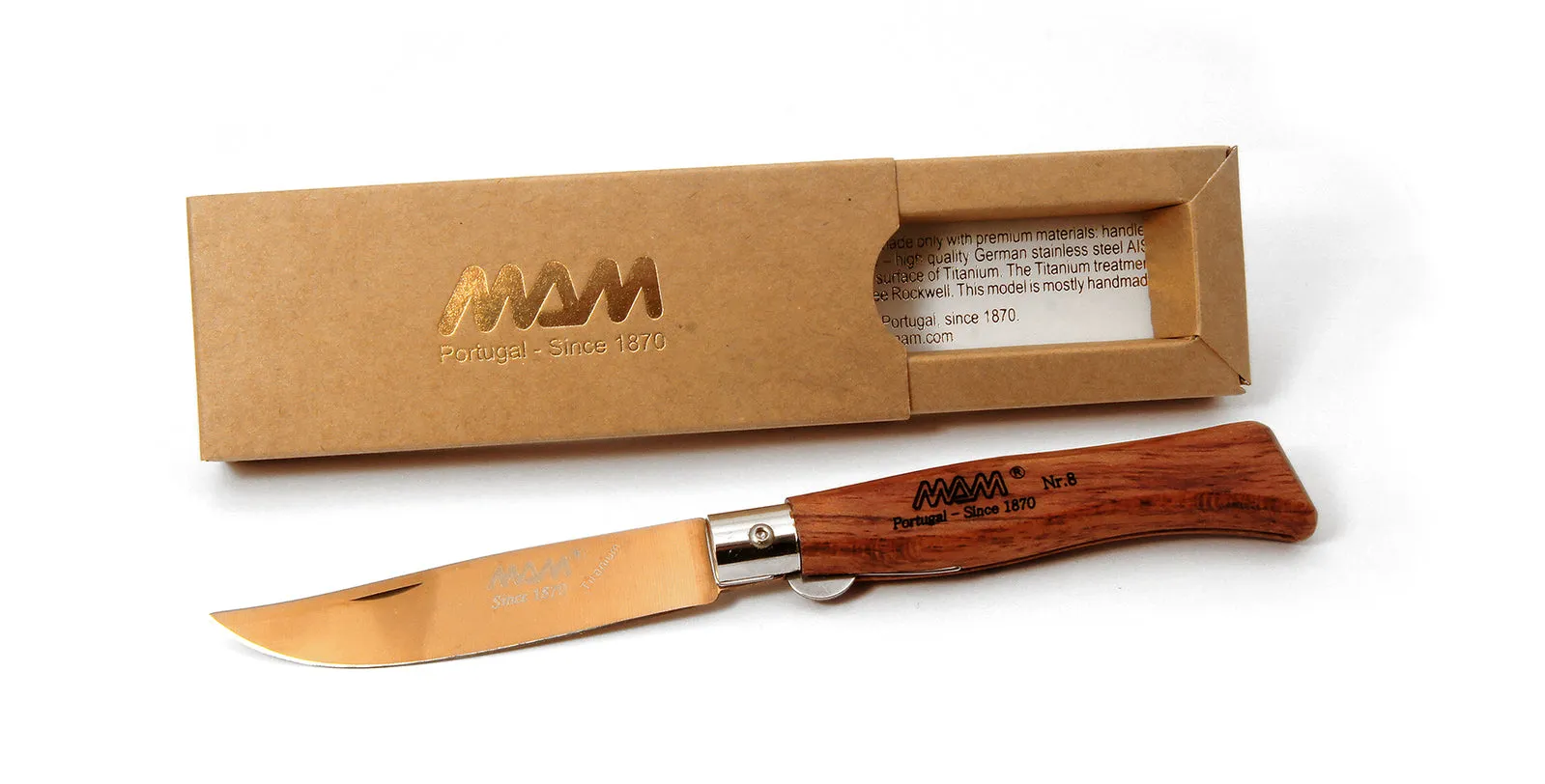 MAM 83mm Douro Pocket Knife With Bronze Titanium Blade