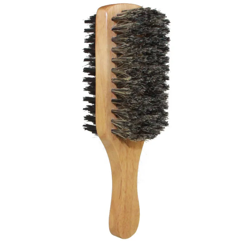 Men's Beard Brush Double-sided Facial Hair Brush Shaving Com