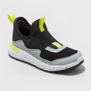 New - Kids' Fern Slip-On Performance Sneakers - All in Motion Gray/Lime Green 1