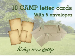 pack of 10 Kids letters  for  Camp With Envelopes